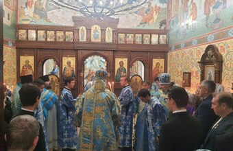 Божественная литургия в день престольного праздника в честь иконы Божией Матери "Скоропослушница"